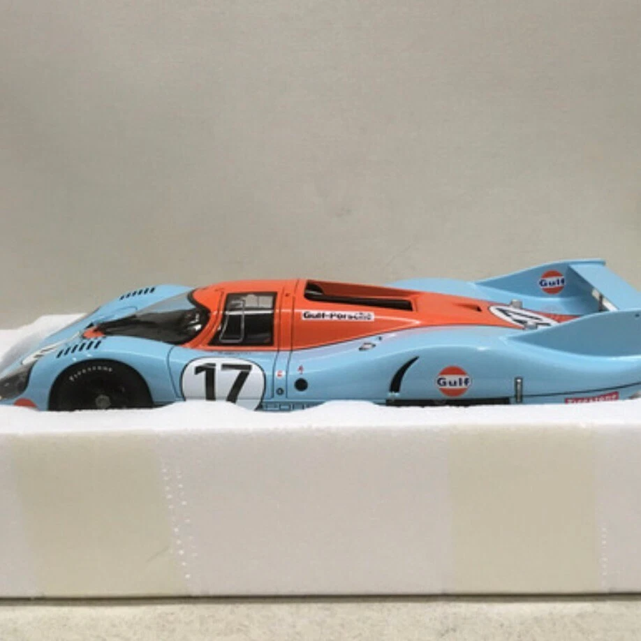 AUTOart 1:18 PORSCHE 917 Long Tail #17 LEMANS 1971 Gulf 87170 Die-Cast w/BOX