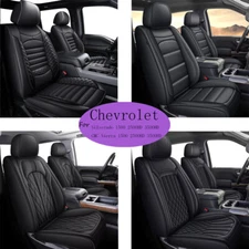 Car 5-Seat Covers For Chevy Silverado/GMC Sierra 2007-2026 4-Door Custom Cushion