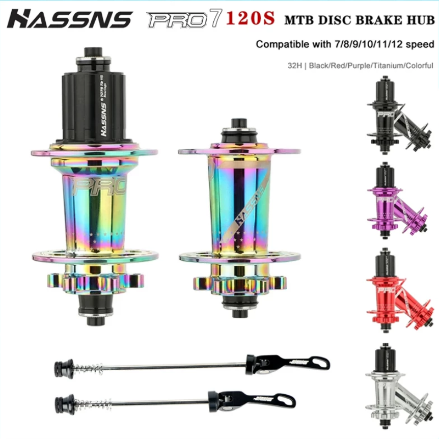 HASSNS PRO7 72 Clicks 6 Pawls 32H MTB Bike Mountain Bicycle Disc