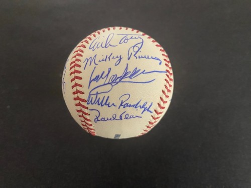 1977 NY YANKEES TEAM (20 SIGNATURES)SIGNED OMLB BASEBALL R.JACKSON ETC JSA CERT - Picture 2 of 5