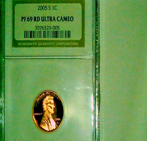 2005 S NGC PF 69 RD ULTRA CAMEO PENNY
