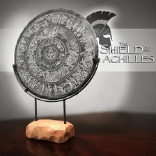 Shield of Achilles Greek Troy Trojan TALL Greece Armor Iliad on Black Slate
