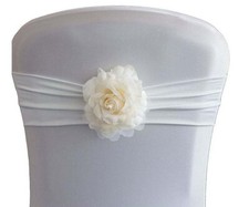 Embellissement Décoratif Pour Mariage Avec Sash De Chaise En Ivoire Vintage Rose