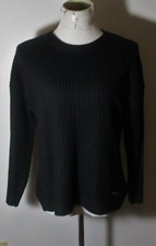 MICHAEL KORS Black Stretch Ribbed Sweater Size S