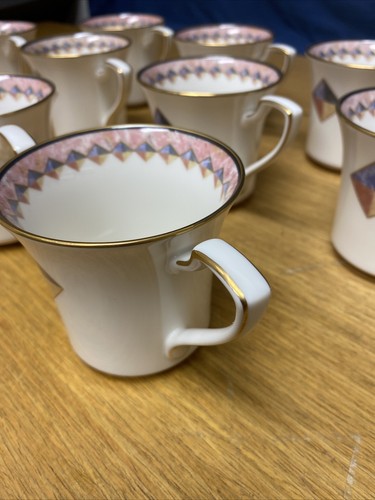 10 Noritake MOMENTUM #7734 w/Gold Trim Coffee Cups - Picture 4 of 5