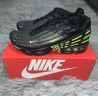 Nike Air Max Plus 3 III GS Kids Black/Volt Green FB8026 001 UK 5,5 EUR 38,5TN 95