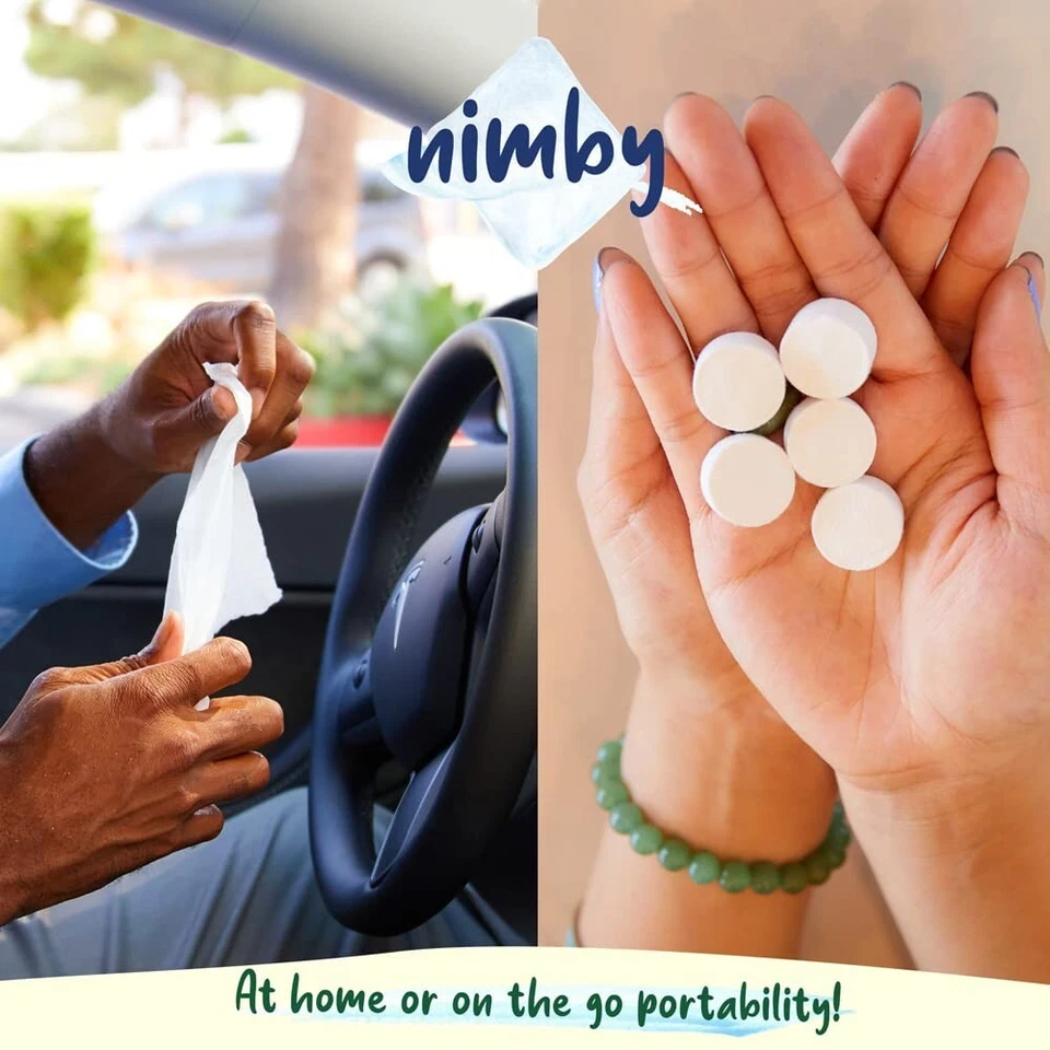 Nimby Compressed Towels 20‑Pack – Portable Reusable Wipes for Travel & Face - Image 4 of 4