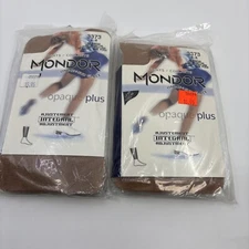 MONDOR Ice Skating Tights #3373 Child’s Size 4-6 Suntan 40-55lbs/18-25kg Lot of2