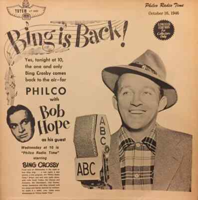 LP Bing Crosby And Bob Hope With Judy Garland And Peggy Lee Philco Radio Time,