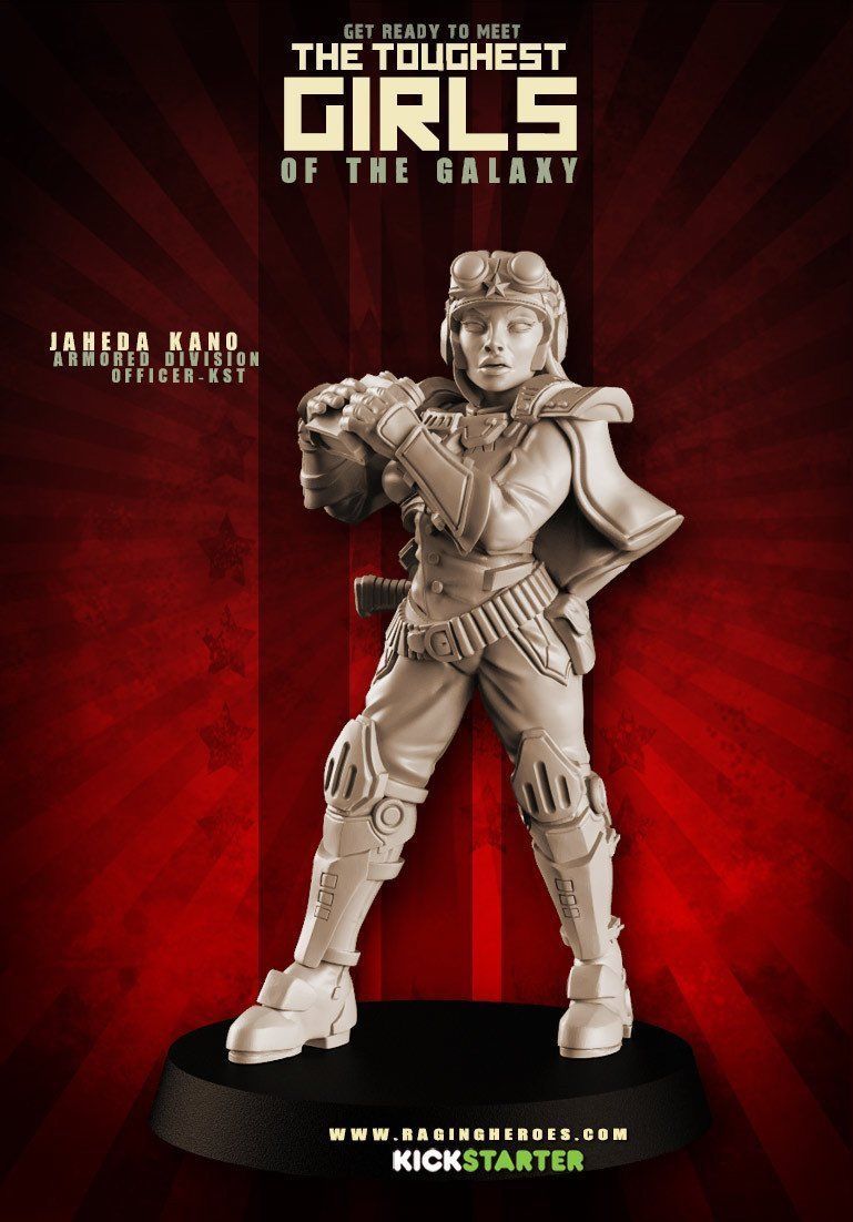 Неистовые герои, Тюремные птицы, Джахеда Кано, женщина-офицер, 28 мм