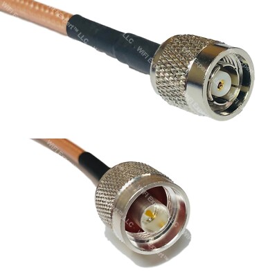 RG400 RP-TNC MALE to N MALE RF Cable FAST-SHIP LOT