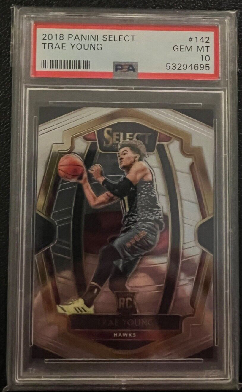 2018 PANINI SELECT PREMIER LEVEL TRAE YOUNG HAWKS RC PSA 10 GEM MINT