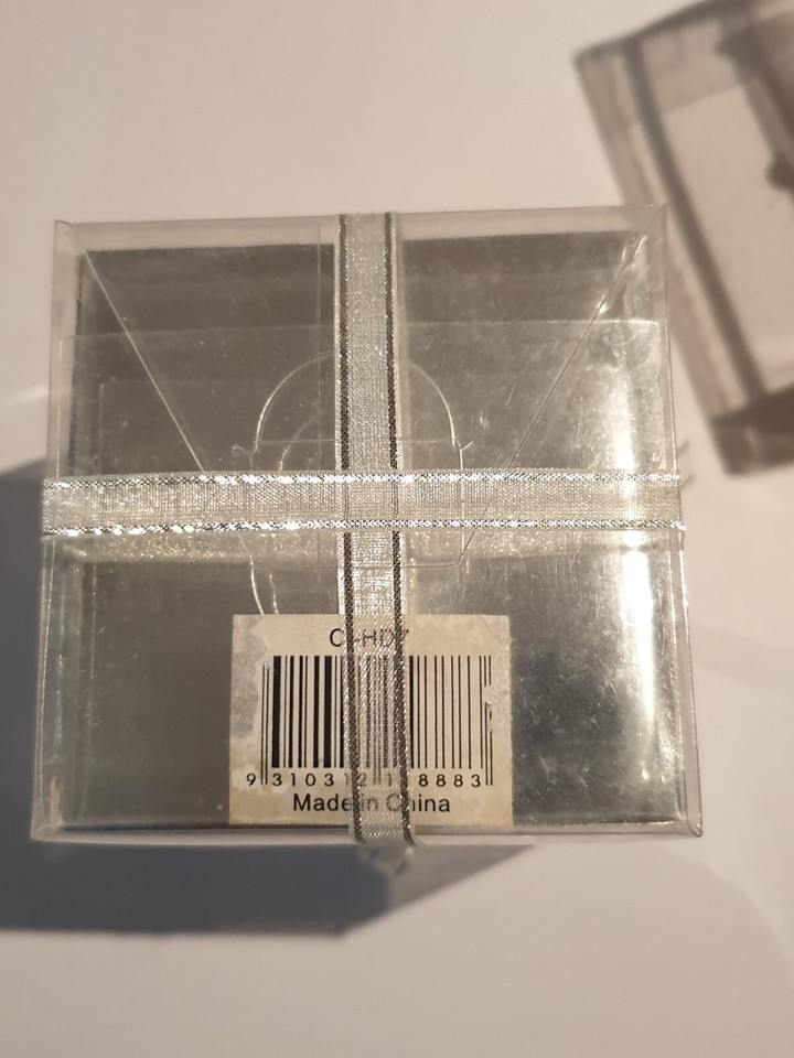 Silver Metal Wedding Tea Light Candle Holder Pair Centre Table