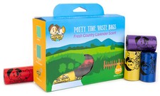 360 Count Mixed Colors Lavender Scented Potty Time Waste Bags, 24 Rolls