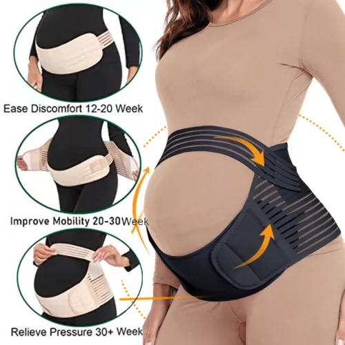 Pregnancy Tummy Belly Band Maternity Band Abdomen Waist Back Support Belt Brace - Picture 1 of 33