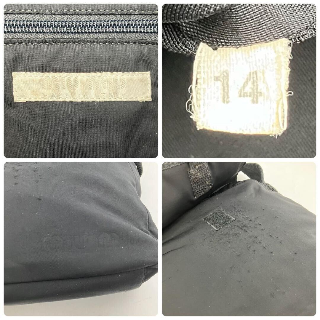 Miu Miu 1990s Black Studs Shoulder Bag Rare Vintage Archive Miu Miu 1990s Black Studs Shoulder Bag Rare Vintage Archive