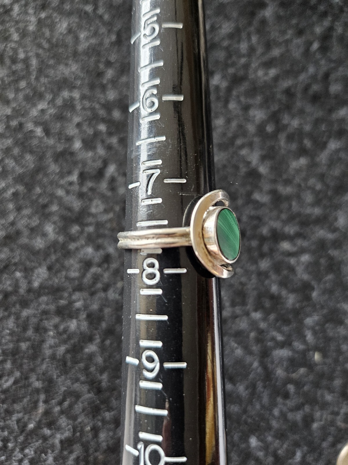 Beautiful Solid Sterling Silver Ring With Round G… - image 10