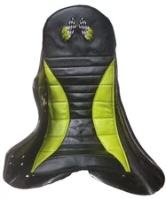 RACE KART FLAT KART SEAT PAD FOAM PADDED RACING FLAG SIZE MEDUIM  YELLOW/BLACK