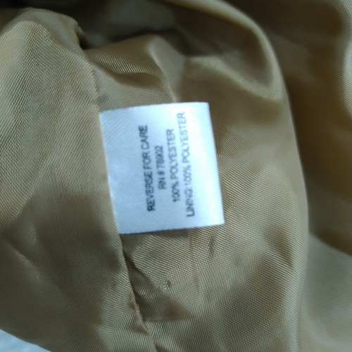 ERIN Womens Blazer Jacket Size S Brown Animal Long Sleeve Button Collared Retro - Picture 11 of 15
