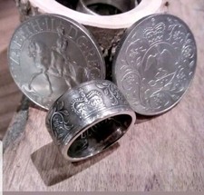 1977 silver jubilee crown coin Ring
