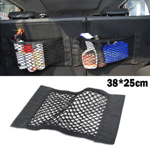 Car Trunk Interior Cargo Net Mesh Bag Rear Storage Pocket Organizer Accessories 