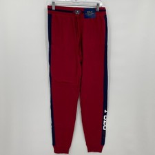 Polo Ralph Lauren Sleepwear Joggers Polo67 Pajama Lightweight Red Size M Mens