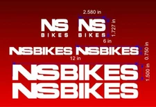 Custom Big NS Bikes Frame Decal Set. Can Be Custom Sized. 30 Colors. USA Seller!