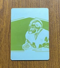 2017 Donruss Football John Riggins Yellow Printing Plate 1/1 Card #28