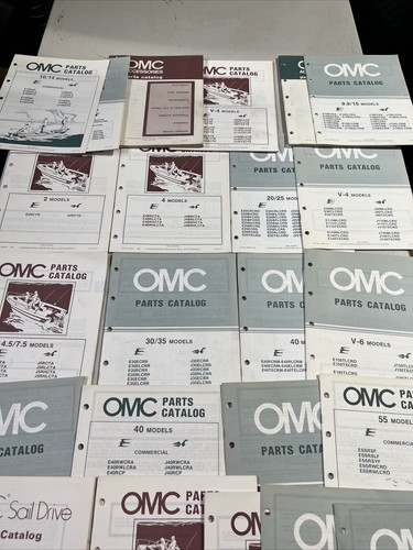OMC parts Catalog bulk lot 1980’s marine X23 - Bild 2 von 7