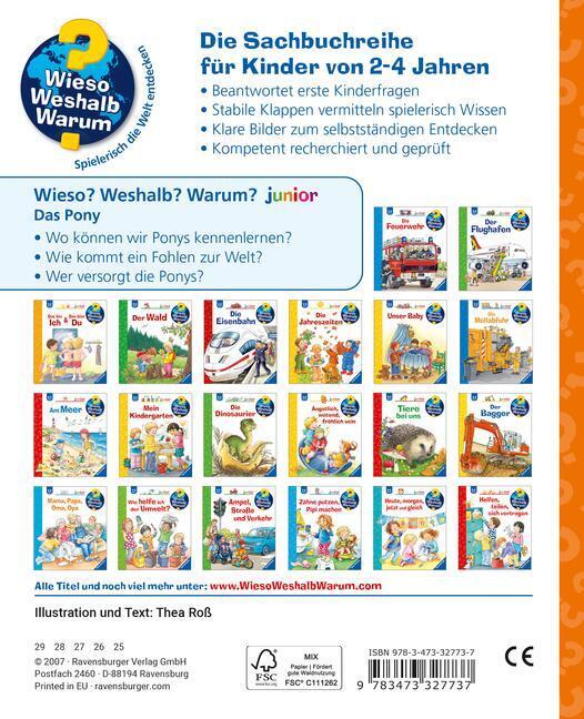 Thumbnail - Wieso? Weshalb? Warum? Junior, Band 20: Das Pony | Thea Ross | Buch |