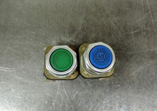 Allen Bradley Green  Blue Push Button 800T-A Series T Type 4,13 Lot of 2