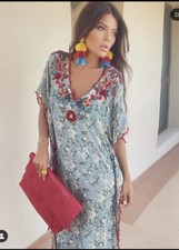 SALE!! ZARA NWT WOMAN PRINTED TUNIC DRESS Green | 7521/079 ALL SIZES