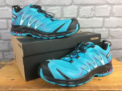 Salomon Mujer XA Pro 3D Azul Trail Running Zapatos Morado RRP £ 100 Varios  Tamaños | eBay