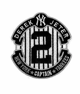 New York Yankees Derek Jeter #2 Jersey Iron on Patch 4" x 3.5"