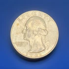 1961 D Washington 90% Silver Quarter Circulated Condition 25c US Coin