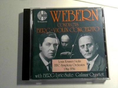 '' WEBERN '' Conducts Berg BERG - VILOIN CONCERTO BBC Symphony Orchestra: