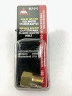 AGS BLF-21C Brake Line Brass Adapter, 1/2"-20 Inverted To 9/16"-18 Inverted