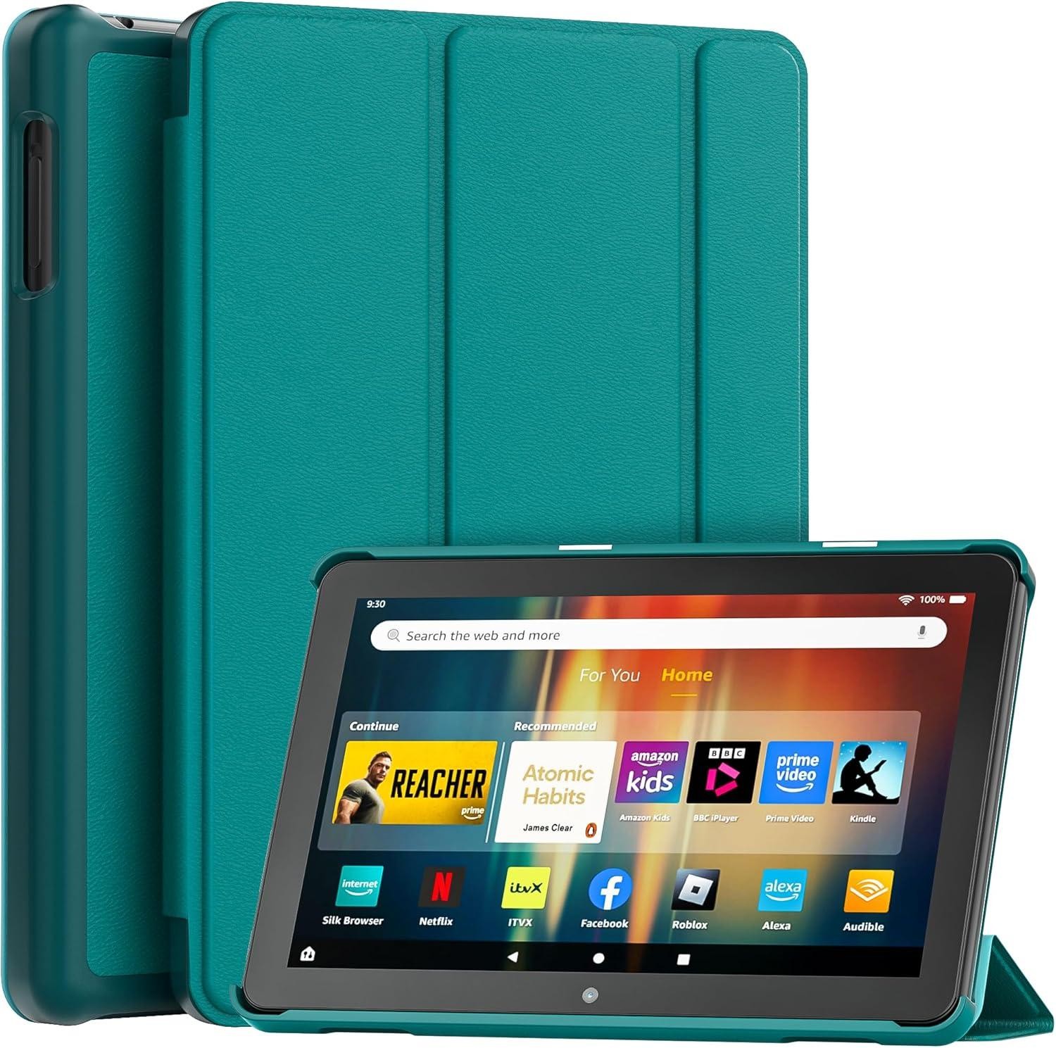 Kindle Fire Hd 8 &8 Plus Tablet (12th Generation/10th Generation Green Only Case-image
