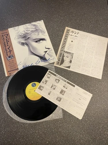 MADONNA TRUE BLUE 12” MAXI VINYL P-6244 Japanese 1ST PRESS OBI INSERT LP 5TRACK
