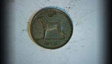 Ireland 1942 6 Pence Irish pre-decimal (Greyhound / Harp) sixpence Coin