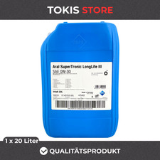 Aral SuperTronic LL III 0W-30 20 L Motoröl Longlife VW 504 507 4008177190025 VAG Aral SuperTronic LL III 0W-30 20 L Motoröl Longlife VW 504 507 4008177190025 VAG
