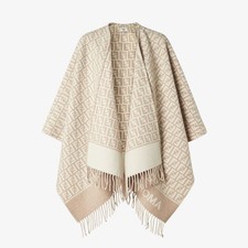 $1650 FENDI womens wool and cashmere open pon...