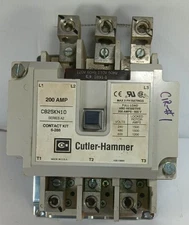 1 USED CUTLER-HAMMER C825KN10 SERIES A2 3P 200 AMP CONTACTOR ***MAKE OFFER***