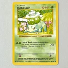 Bulbasaur 44/102 Shadowless ERROR Length Misprint Pokemon WOTC Base Set 1999 LP