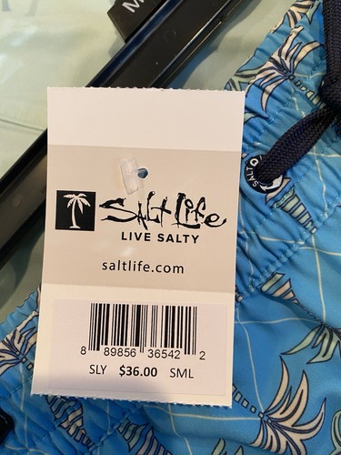 Salt Life Girl’s Boardshorts/Shorts Palm Trees Print NWT Size YL - Picture 3 of 3