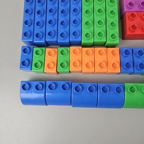 Lego Quatro 5357 Large Chunky Bricks 50 pc with Storage Tub & Play Lid