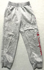 Champion Boy s Script Logo Sweatpants Oxford Heather Grey Size 8 2364