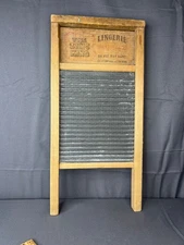 Antique National Washboard Co 703 Zinc King Lingerie Washboard
