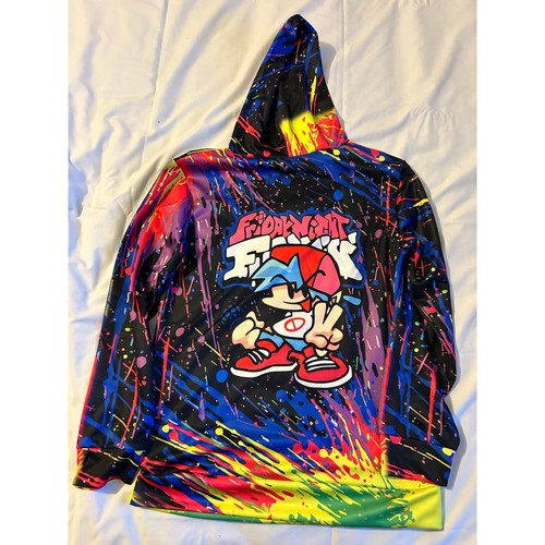 Friday Night Funkin' 3D Printed Hoodie Unisex Kids Large Game Sweatshirt - Picture 4 of 4