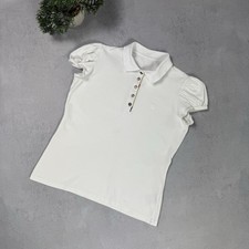 Burberry Women Polo T Shirt Size S White